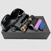 B025 Lampe torche laser rechargeable portable 450nm bleu 520nm vert pour le camping, allumeur