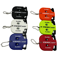 Portable à deux chiffres Stroke Keeper Golf Tally Counter Outil de notation de golf portable Mini compteur de score de golf avec porte-clés