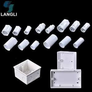 Cable Management Box Pvc Socket Box 3X3 Wiring Duct Pvc 4 Way Pvc Pipe Fitting