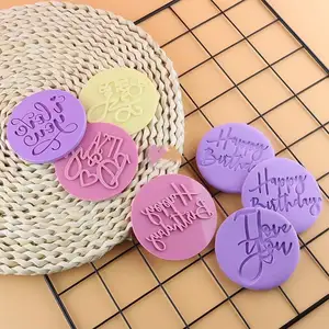 Buon compleanno è un ragazzo ragazza oh baby EID mubarak cookie stamp acrilico strumenti fondente stampo per decorare torte