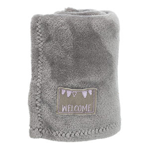 Juego de Manta de Felpa de Conejo Gris/Lila Claro para Niños 75B2B1767 50 cm - Product Image 4