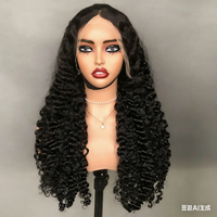 Perruque en cheveux humains vierges vietnamiens, bouclés birmanes, avec dentelle HD frontale pré-épilée, aspect naturel, vente en gros