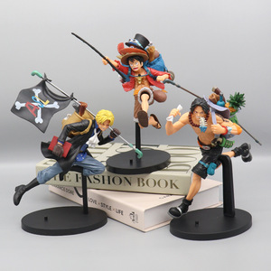 Venta caliente <span class=keywords><strong>figura</strong></span> de Anime <span class=keywords><strong>Luffy</strong></span> <span class=keywords><strong>Ace</strong></span> <span class=keywords><strong>Sabo</strong></span> personaje modelo juguete ornamento figuras de Anime - Product Image 2