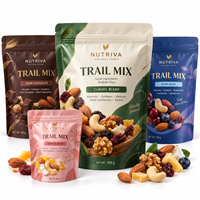 Sachet Mylar personnalisé avec logo pour biscuits Graham, emballage alimentaire en kraft refermable de qualité alimentaire, pochette souple à fermeture éclair pour les déplacements