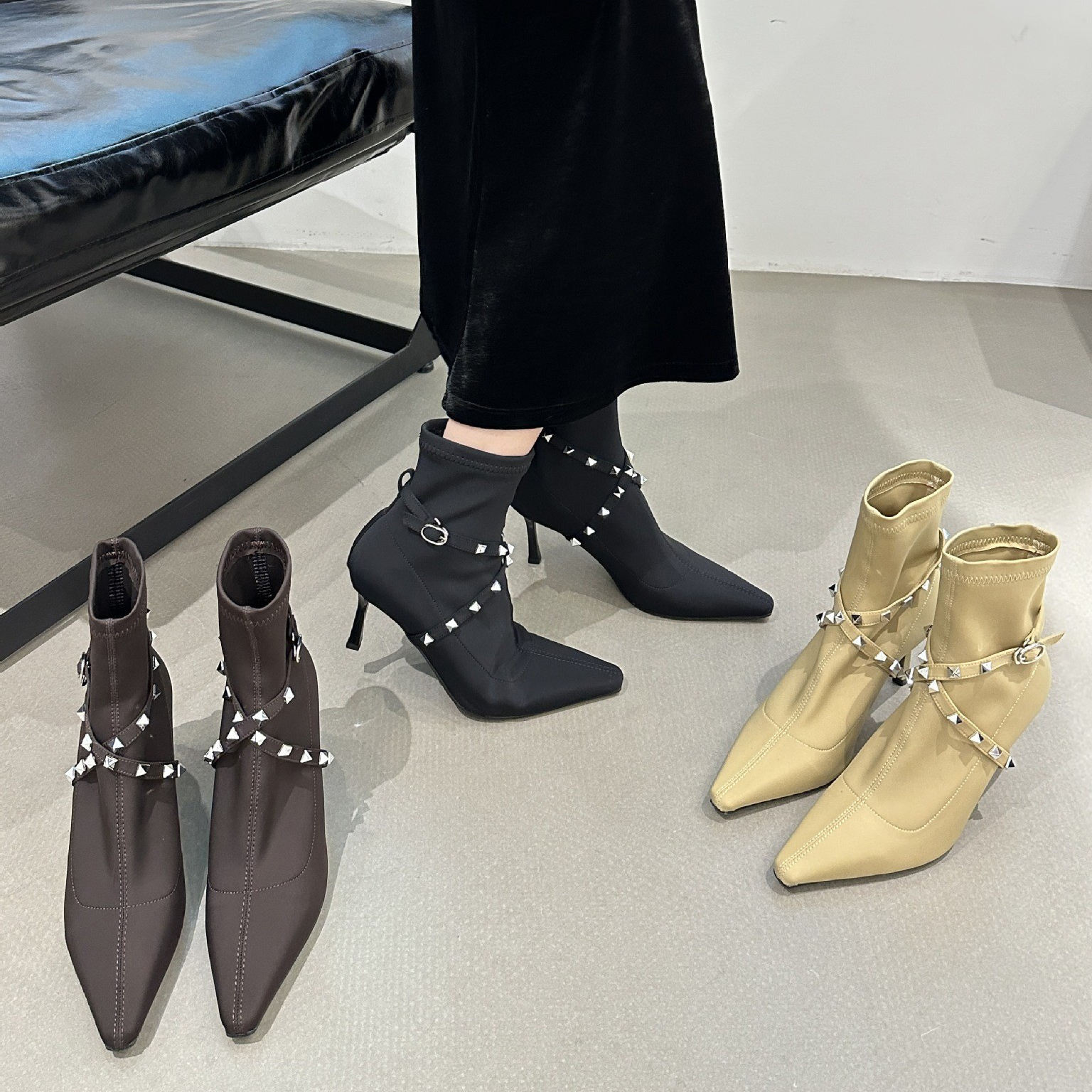 Moda Botas Para Mujer Cortas Otoño/Invierno Nuevas Botas Cortas De