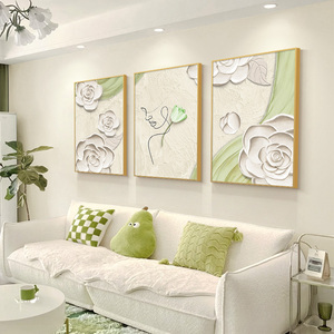 Pintura en lienzo de Arte Abstracto nórdico, arte mural, decoración del hogar, murales de paisaje de lujo, arte mural, sala de estar - Product Image 6