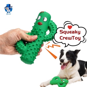 Çevre Dostu Doğal Kauçuk Kaktüs Şeklinde İnteraktif Köpek Çiğneme Oyuncakları Diş Temizleyici Sesli Köpek Oyuncağı - Product Image 5