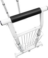 Barres de sécurité pour toilettes, poignées réglables en hauteur et en largeur pour personnes âgées et handicapées, cadre de sécurité pliable pour toilettes, s'adapte à la plupart des toilettes