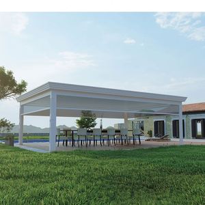 Base de perfiles rectangulares de aluminio y metal personalizada <span class=keywords><strong>para</strong></span> pérgola bioclimática a prueba de lluvia <span class=keywords><strong>para</strong></span> exteriores - Product Image 4