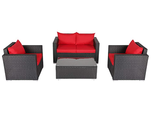 <span class=keywords><strong>Canapé</strong></span> <span class=keywords><strong>de</strong></span> <span class=keywords><strong>jardin</strong></span> <span class=keywords><strong>en</strong></span> rotin <span class=keywords><strong>plastique</strong></span> pour l'extérieur - Product Image 5