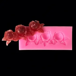 Hengya silicone chocolate mould with three dimensional flowers shape. silicone sugar lace mould, 3D Fondant Mermaid Tail