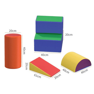 บล็อกโฟมนุ่มสำหรับเด็ก ชุดของเล่นเพื่อการศึกษาปฐมวัย รูปทรงหลากสี ของเล่นสนามเด็กเล่นในร่มที่ปลอดภัย - Product Image 2