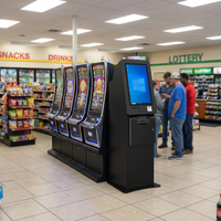 TICO Ahşap Metal Bilet Girişli Kart Çıkışlı Ödüllü Oyun Kiosku Gummy Rush Nakit Çıkışlı Beceri Oyunu Kabini Windows Sistemi