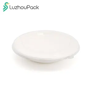 LuzhouPack 840ml24oz使い捨て紙サラダボウル100% 生分解性 & 堆肥化可能なバガス食器 & 食器