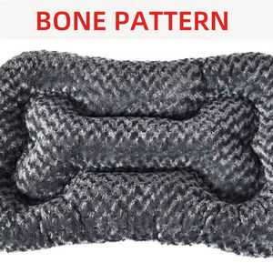 Petstarホット販売犬のベッド工場は骨の形をカスタマイズしますぬいぐるみ暖かいペットの犬のクレートマットクッション - Product Image 4