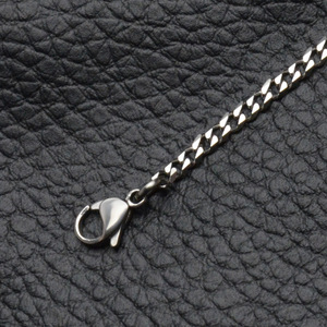 European American Style <b>Titanium</b> Steel Necklace Two Tone Splicing <b>Chain</b> 3mm Wide 50cm 60cm Geometric Men's Fashion <b>Chain</b> CE602 - Product Image 3