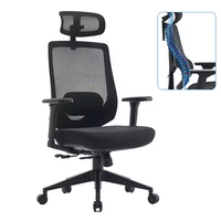 Chaise de bureau exécutive confortable de haute qualité, nouveau design moderne, pivotante, ergonomique, réglable en hauteur et inclinable, en maille, à prix abordable