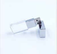 LAPTOP kualitas bagus, Flash Drive Usb kristal kaca kotak Linen Premium stik hadiah 1Gb 2Gb 4Gb 8Gb