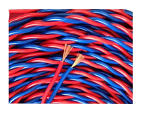 Cable de suspensión para remolque de cobre trenzado multiconductor de 2x2.5, 2x1.5 mm², 14, 16, 18, 20 AWG con aislamiento de PVC y cubierta de TPU