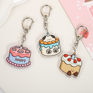 พวงกุญแจอะคริลิคย้อนยุคสำหรับเค้กวันเกิดพวงกุญแจอะคริลิคที่ออกแบบไ<span class=keywords><strong>ด</strong></span>้ตามต้องการอุปกรณ์เสริมกระเป๋าห้อยหูฟังโทรศัพท์มือถือ - Product Image 4