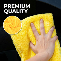 Serviette de lavage auto en microfibre LINNA 380-500 GSM 40x40 multicolore, douce, sans ourlet, absorbante et anti-rayures, personnalisable