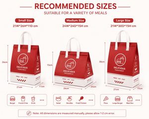 Food Grade Insulated Delivery Bag Custom Thermal Takeaway Packaging Factory Direct - Product Image 6
