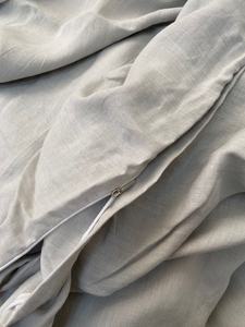 Funda nórdica minimalista, funda de almohada, juegos de cama, 100% de tela de cáñamo, 3 uds. - Product Image 4