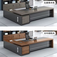 Bureau de direction moderne, nouveau mobilier de bureau moderne, designs de tables de bureau de luxe, bureau de PDG, bureau de direction en forme de L