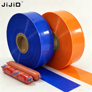 Rouleau <span class=keywords><strong>de</strong></span> <span class=keywords><strong>film</strong></span> pour saucisses en plastique JIJID, <span class=keywords><strong>film</strong></span> en polyamide pour saucisses en rouleau, largeur aplatie 40-180 mm, sur mesure - Product Image 1