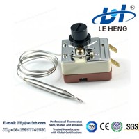 Thermostat capillaire mécanique WHD-300EM 300C à réinitialisation manuelle 1m pour chauffe-eau électrique et pièces d'équipement de chauffage de four domestique
