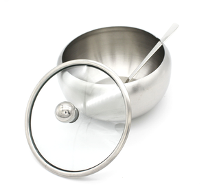 Juego de Azucarera y Jarra para Crema de Acero Inoxidable, Diseño Moderno y Ecológico para Hoteles, Cafeterías, Buffets, Cocina y Hogar - Product Image 5