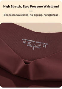 Culottes pour femmes en coton antibactérien 3A avec logo personnalisé, vente en gros, coupe laser, taille haute, invisibles, sans couture - Product Image 3