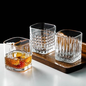 Vasos Cuadrados Transparentes para Whisky de 380 ml, Vasos de Vidrio para Whisky Estilo Old Fashioned, Vasos para Bar - Product Image 4