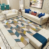 European Style Floor Carpet for Living Room Coffee Table, Simple Bedroom Office Classroom Mat, Soft Anti-slip Washable Rug
