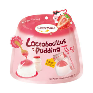 Clever <span class=keywords><strong>Mama</strong></span> 230g Halal Lactobacillus Pudding zéro gélatine faible en gras oeuf aromatisé dans une tasse bouteille Sachet emballage en vrac-vente en gros - Product Image 2