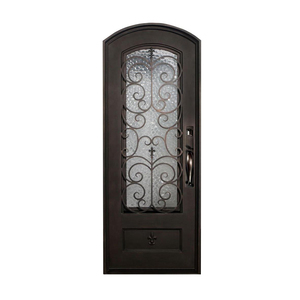 Puertas <span class=keywords><strong>de</strong></span> hierro forjado para el hogar, diseño <span class=keywords><strong>de</strong></span> puerta delantera <span class=keywords><strong>de</strong></span> seguridad, precio barato, nuevo - Product Image 1