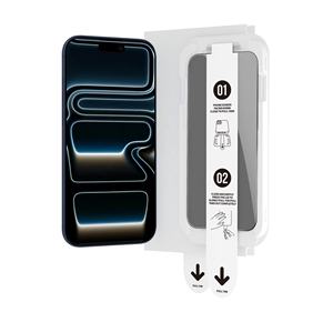 Protection d'écran <span class=keywords><strong>en</strong></span> <span class=keywords><strong>verre</strong></span> trempé anti-espion <span class=keywords><strong>pour</strong></span> iPhone 17 16 15 14 13 Pro Max, lot de 2, installation facile, sans poussière - Product Image 1