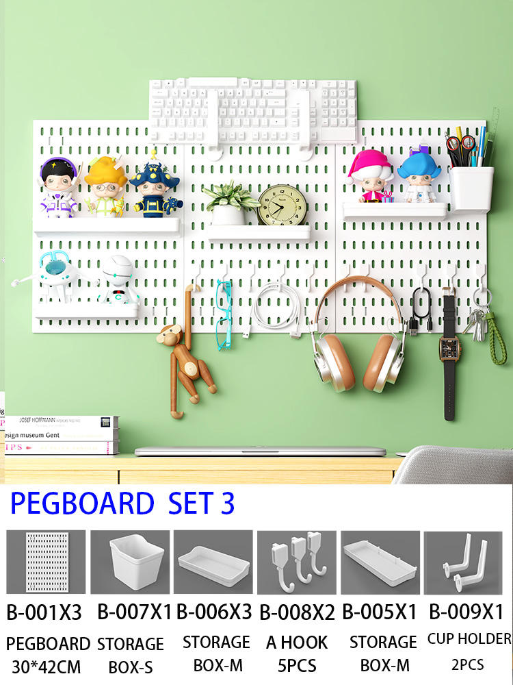 Pegboard set 3 Blanc