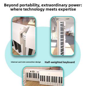 Teclado Electrónico Portátil Plegable de 88 Teclas para Principiantes, BX con 80% de Descuento, <span class=keywords><strong>Piano</strong></span> Apilable - Product Image 3
