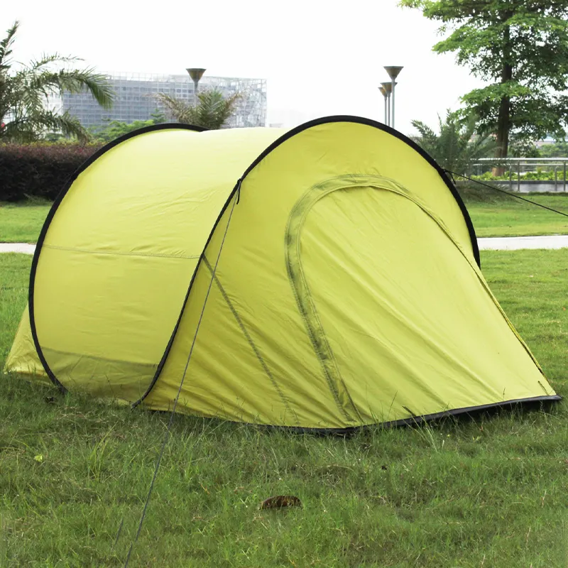 Tienda de campaña al aire libre, totalmente automática, tipo túnel, abierta a la velocidad, impermeable y a prueba de lluvia