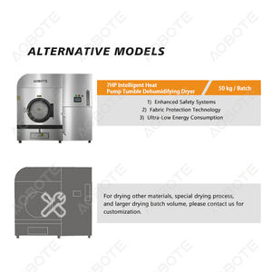 PLC ve pompa ile ticari ısı pompası çamaşır kurutma makinesi 100kg LCD ekran çok programları otomatik kurutma için Modern çamaşır iş - Product Image 6
