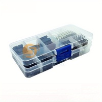 Kit de composants électroniques avec LED 3mm 5mm, transistors TO92, prises CI, interrupteurs, boutons tactiles, vis pour projets DIY