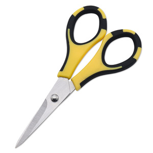 Office Scissors Stainless Steel Straight Head Red Black Home Use DIY Craft Cutting Tools - Product Image 2