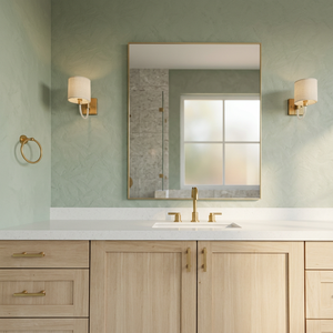 Modern Rectangular Wall <b>Mirror</b> 6mm Glass Framed Edge Design For Bathroom Decor - Product Image 6