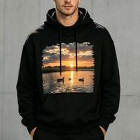 Hoodie Cetak DTF DTG Full Color untuk hoodie grafis remaja laki-laki dibuat dengan Teknologi DTF Heat