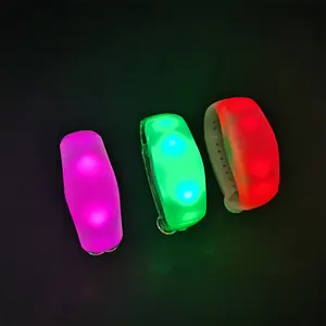 Programmable Remote Controlled Flashing Led Silicone Bracelet Radio Control Rfid Light Up Wristband DMX Led Bracelet