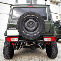 Pare-chocs arrière en acier pour Suzuki Jimny, compatible avec les feux arrière d'origine, compatible avec JB64 JB74 3 portes 5 portes, accessoires extérieurs tout-terrain