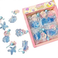 Ensemble de jouets anti-stress en plastique à thème océanique, 24 pièces, boîte de couleur pour enfants, unisexe
