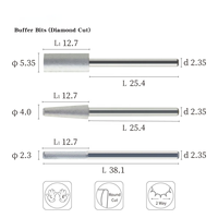 Fraise à ongles de haute précision 2.3/4.0/5.35mm en carbure de tungstène à coupe diamantée pour ponceuse à ongles électrique