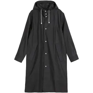 Di alta Qualità Alla Moda Cappotto di Pioggia Personalizzare Pioggia di Usura Lungo EVA Impermeabile Per Gli Uomini